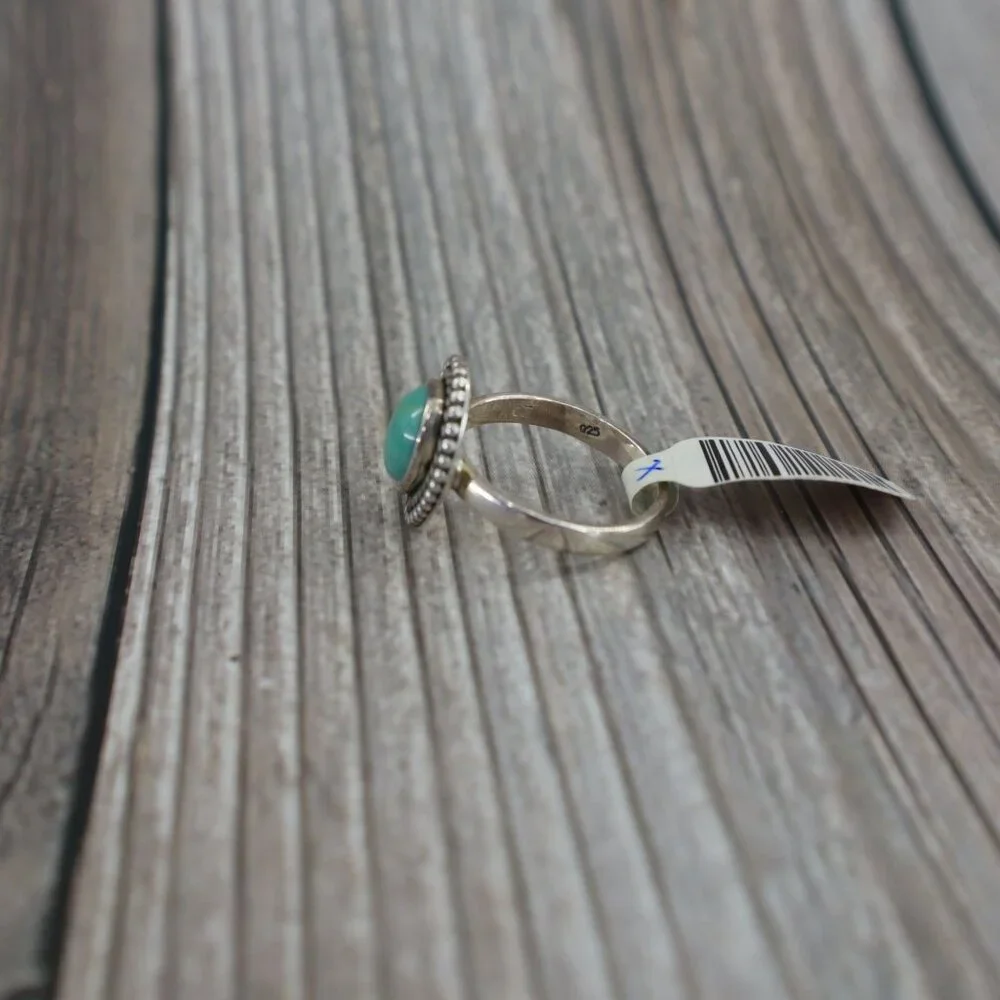 Amarillo Turquoise‎ Ring Silver Gypsy Modern Classic Party Bohemian Dainty NWT